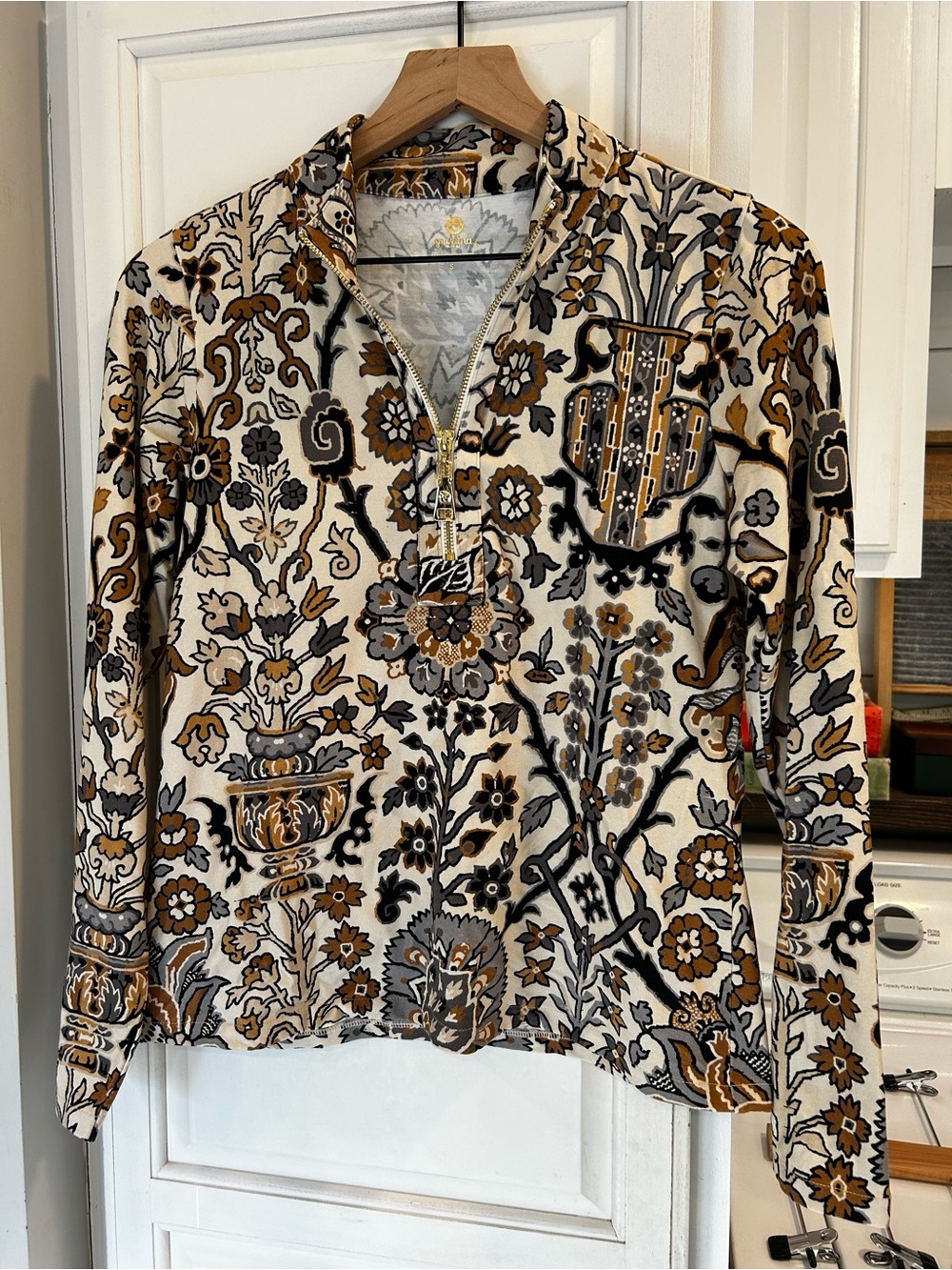 Spartina 449 Nora Half-Zip Top Guerard Estate Cream
